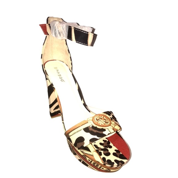 Rihanna 2 Leopard Exotic Platform Sandals - Picture 3 of 9